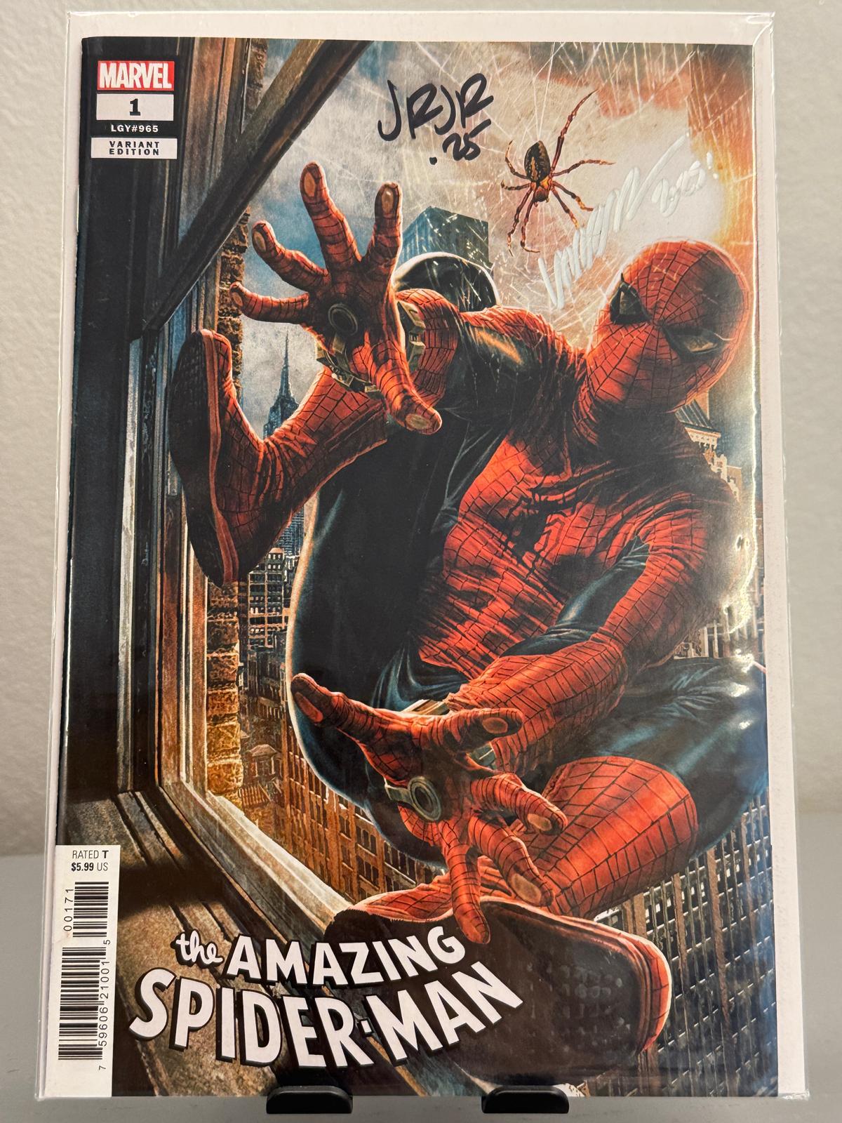 Romita Jr & Pepe Larraz - The Amazing Spider-man #965 Variant Signed