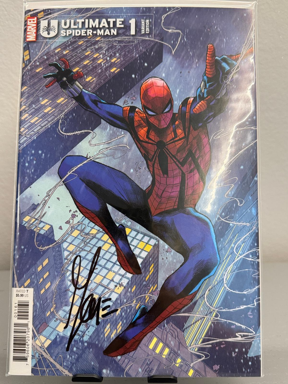 Marco Checchetto - Ultimate Spiderman #1 variant Signed