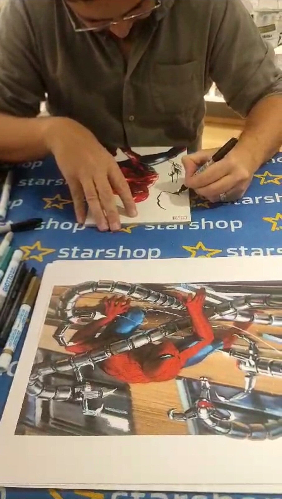 Gabriele Dell'Otto - Spider-man #12 VARIANT SIGNED SKETCHED /300, Original Art