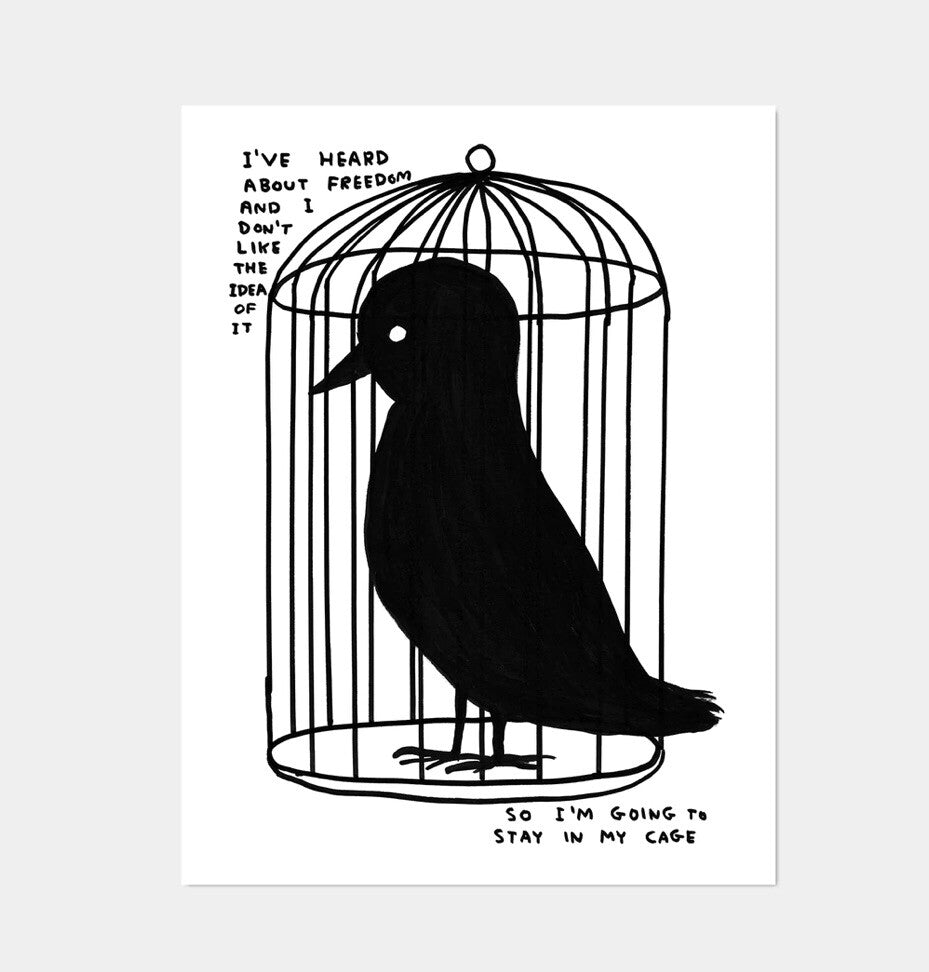 David shrigley - Print 2020 /250 Set di 8 POSTER