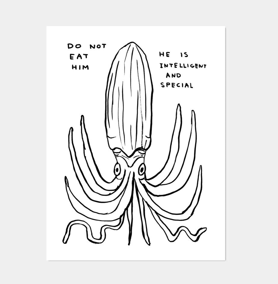 David shrigley - Print 2020 /250 Set di 8 POSTER
