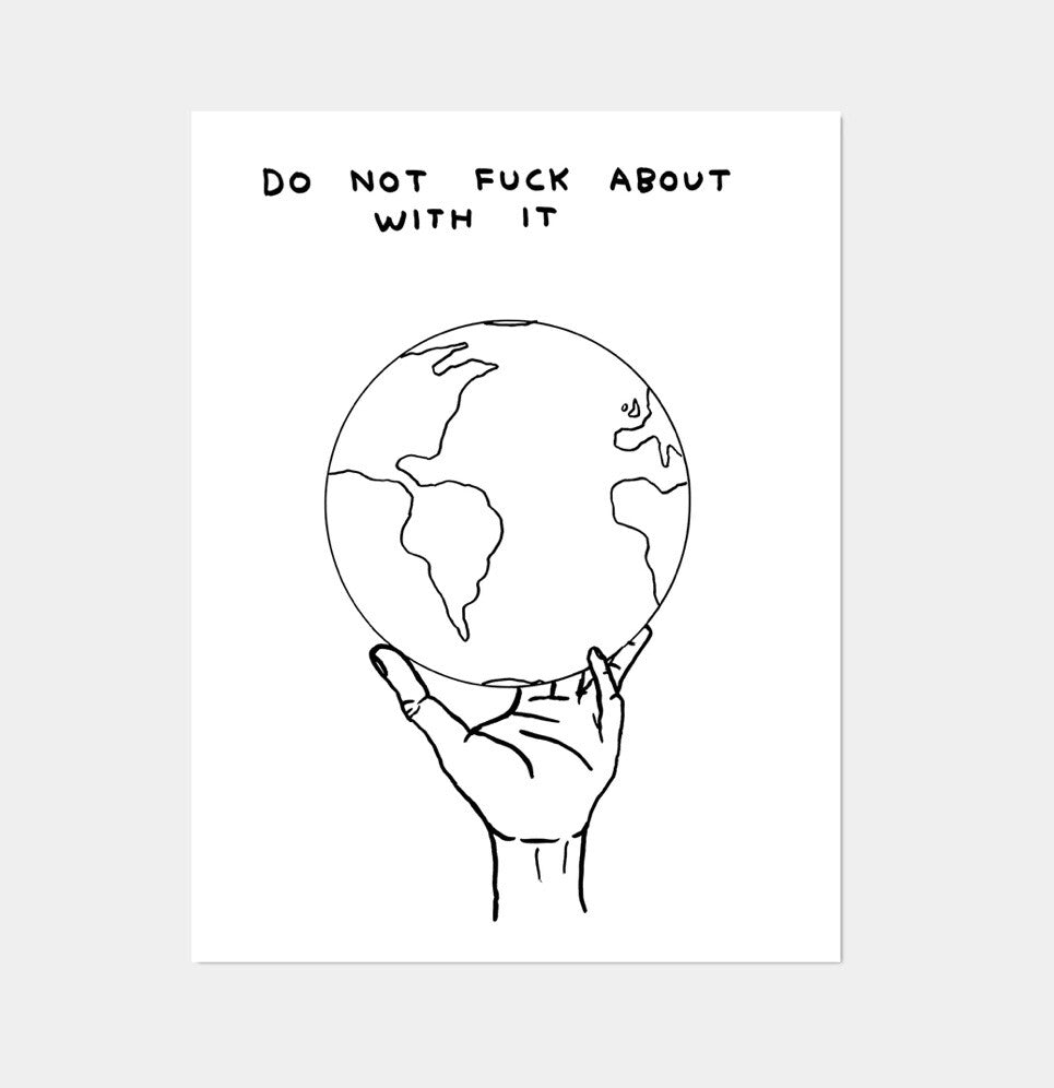 David shrigley - Print 2020 /250 Set di 8 POSTER