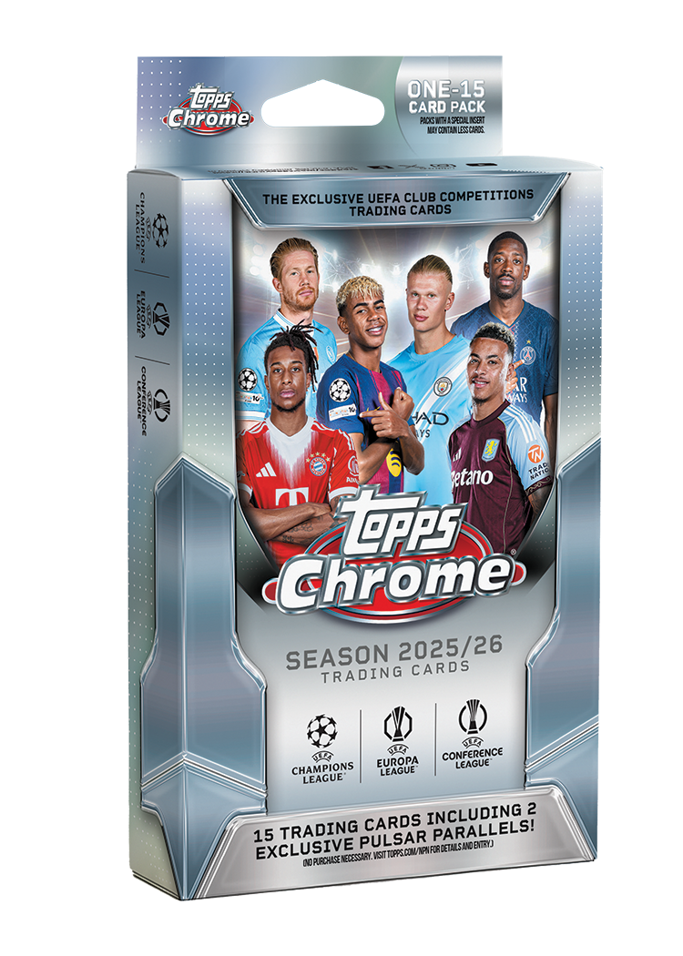 Topps Chrome® UEFA Club Competitions UCC 2025-26 HANGER BOX