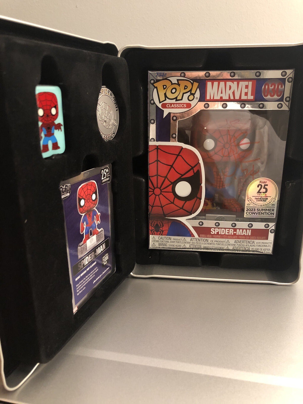 Romita Jr - Funko Pop SpiderMan 25th Anniversary Summer Convention SDCC Signed