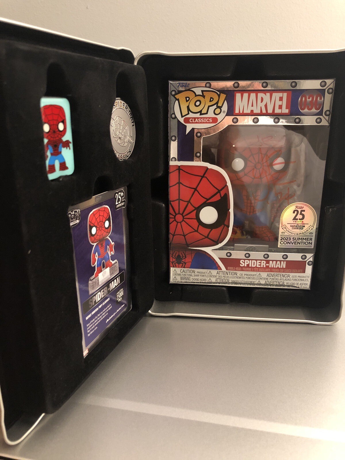 Romita Jr - Funko Pop SpiderMan 25th Anniversary Summer Convention SDCC Signed