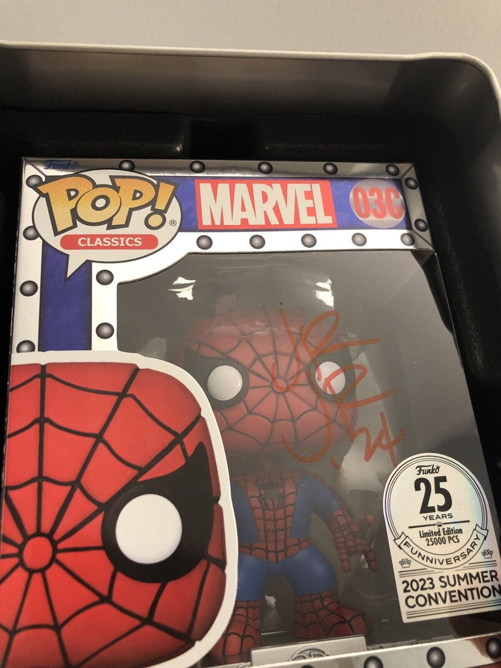 Romita Jr - Funko Pop SpiderMan 25th Anniversary Summer Convention SDCC Signed