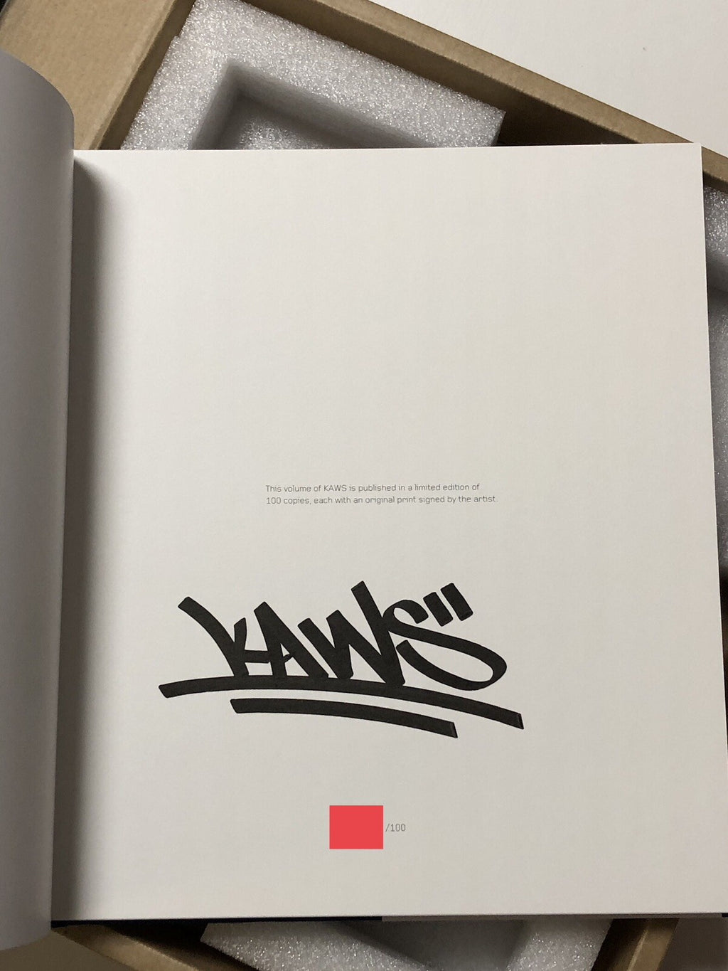 Kaws - TIDE 2023 print /100 Phaidon Artspace Book signed