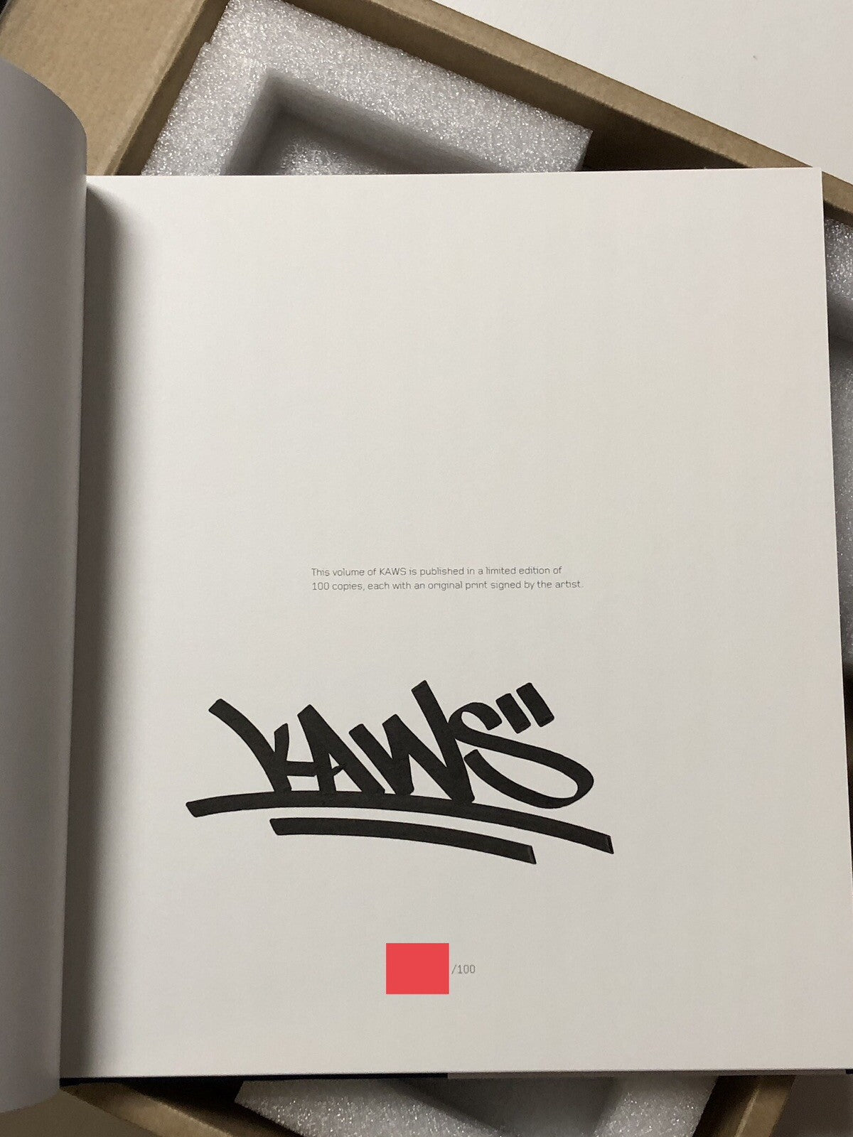 Kaws - TIDE 2023 print /100 Phaidon Artspace Book signed