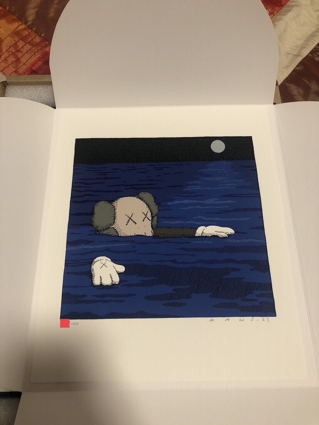 Kaws - TIDE 2023 print /100 Phaidon Artspace Book signed