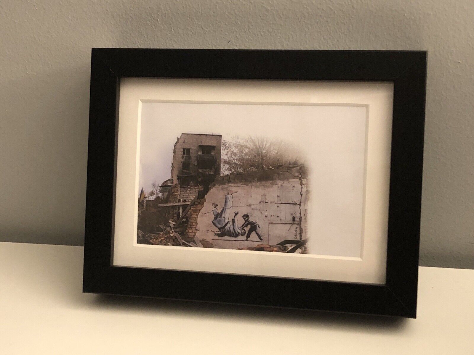 Banksy - Framed Stamp Set "ПТН ПНХ!" | Official sourced via Ukraine POST