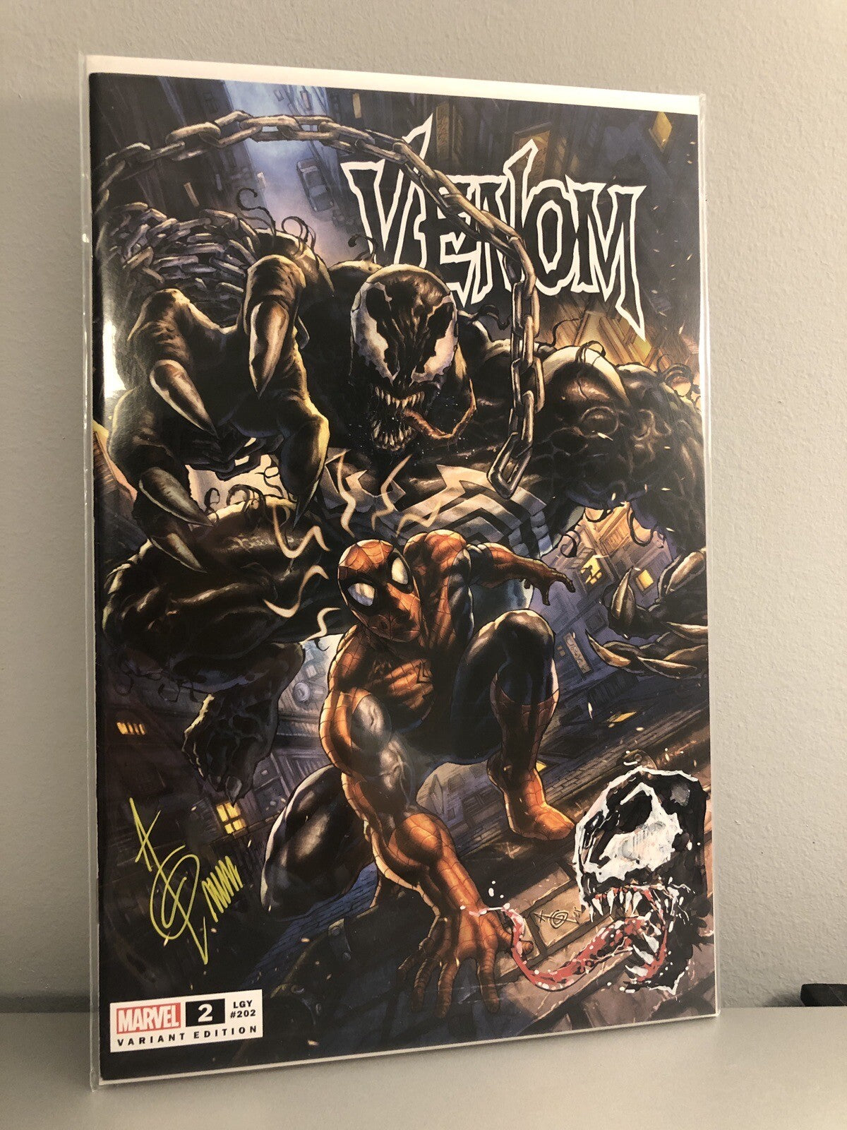 Alan Quah - Venom #2 Variant Exclusive /1000 Signed & Sketch